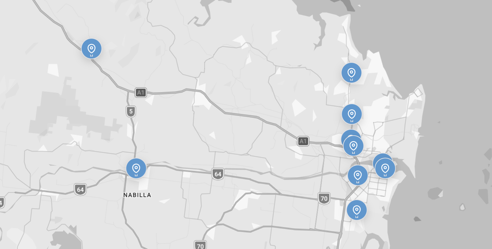 Map of Empire Trailer Hire locations across Central and North Queensland