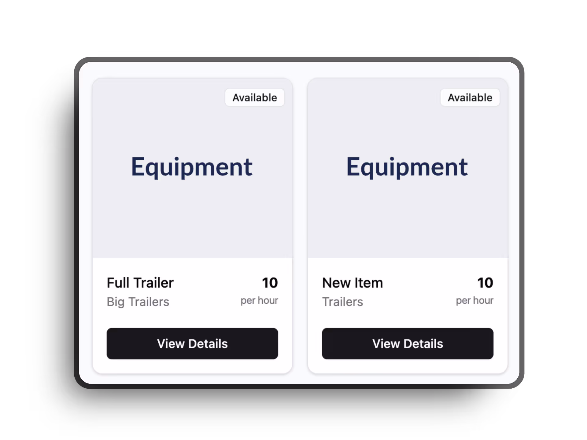 an example of self serve booking widgets