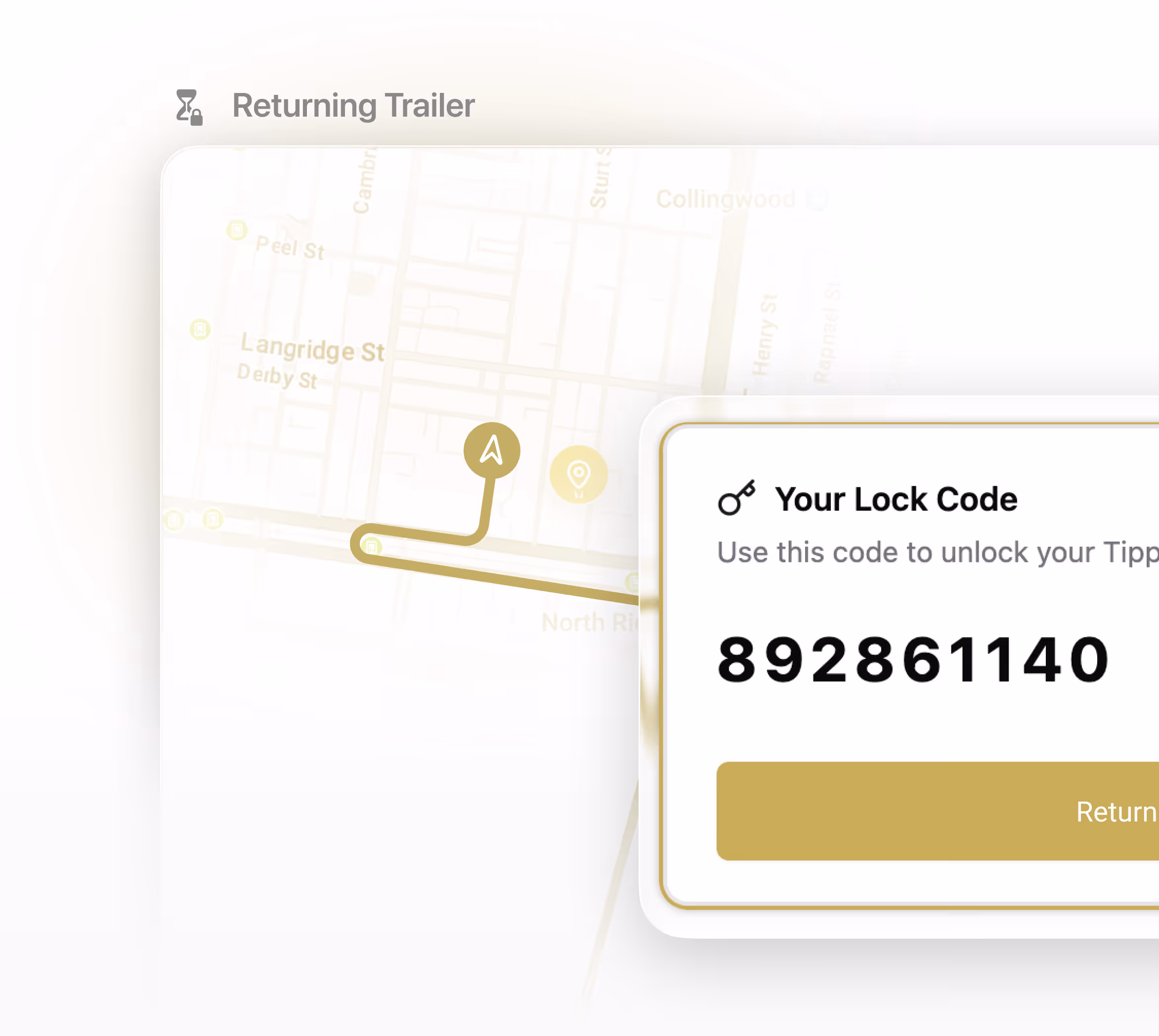 Lockii automated pickup and return interface with digital lock controls