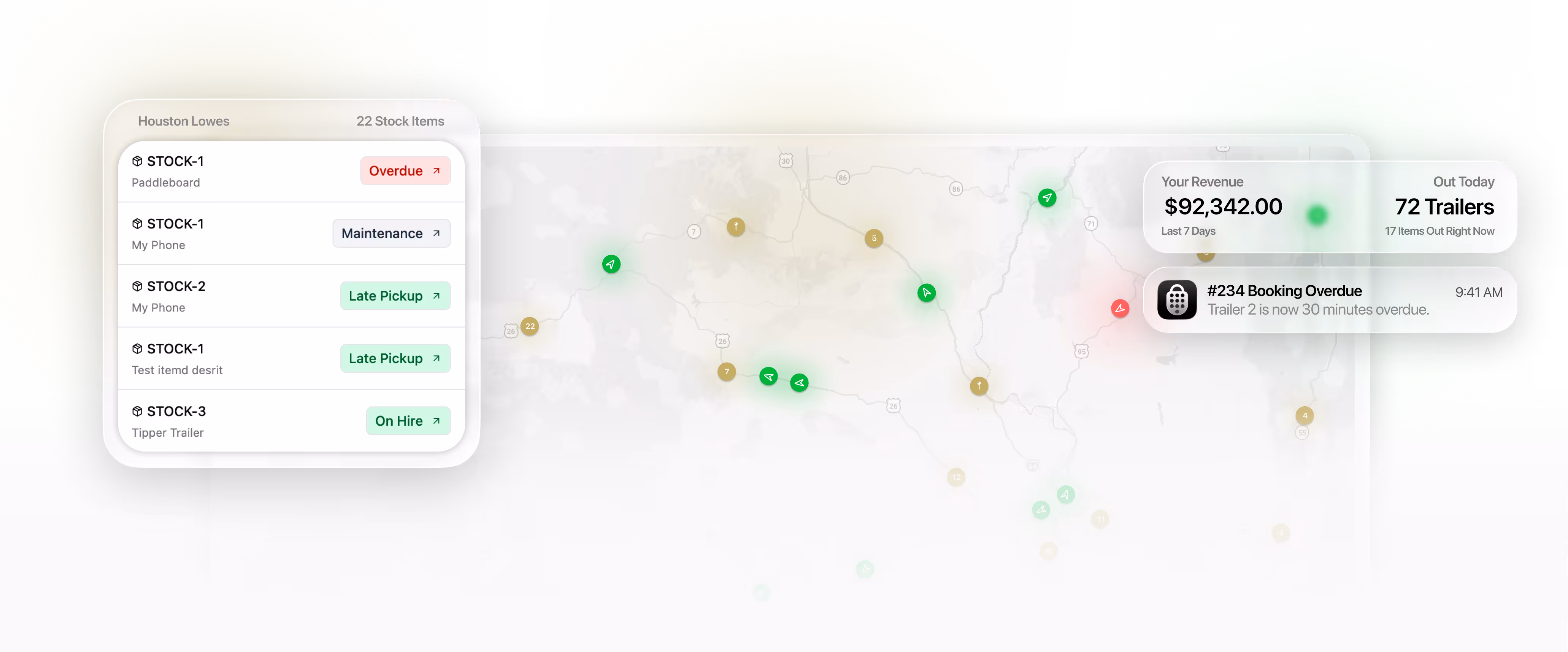 Lockii multi-location management dashboard with GPS tracking