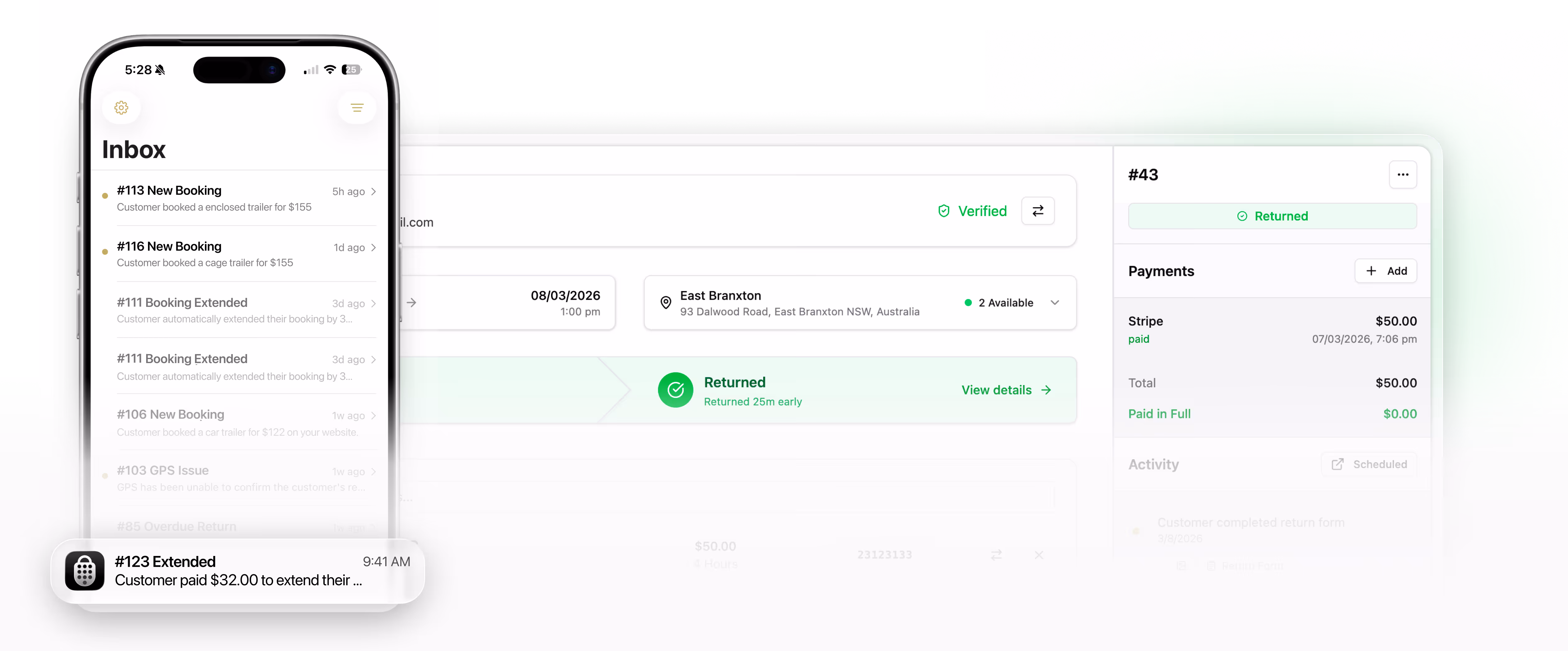 Lockii booking management dashboard for scaling rental operations
